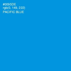 #0095DE - Pacific Blue Color Image